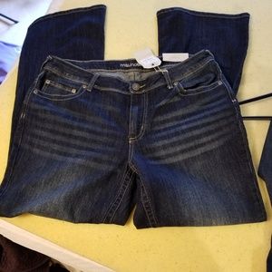 Maurices 14W womens Boot Cut jeans